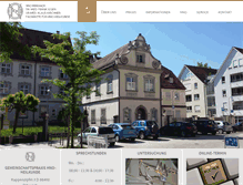 Tablet Screenshot of hno-biberach.de